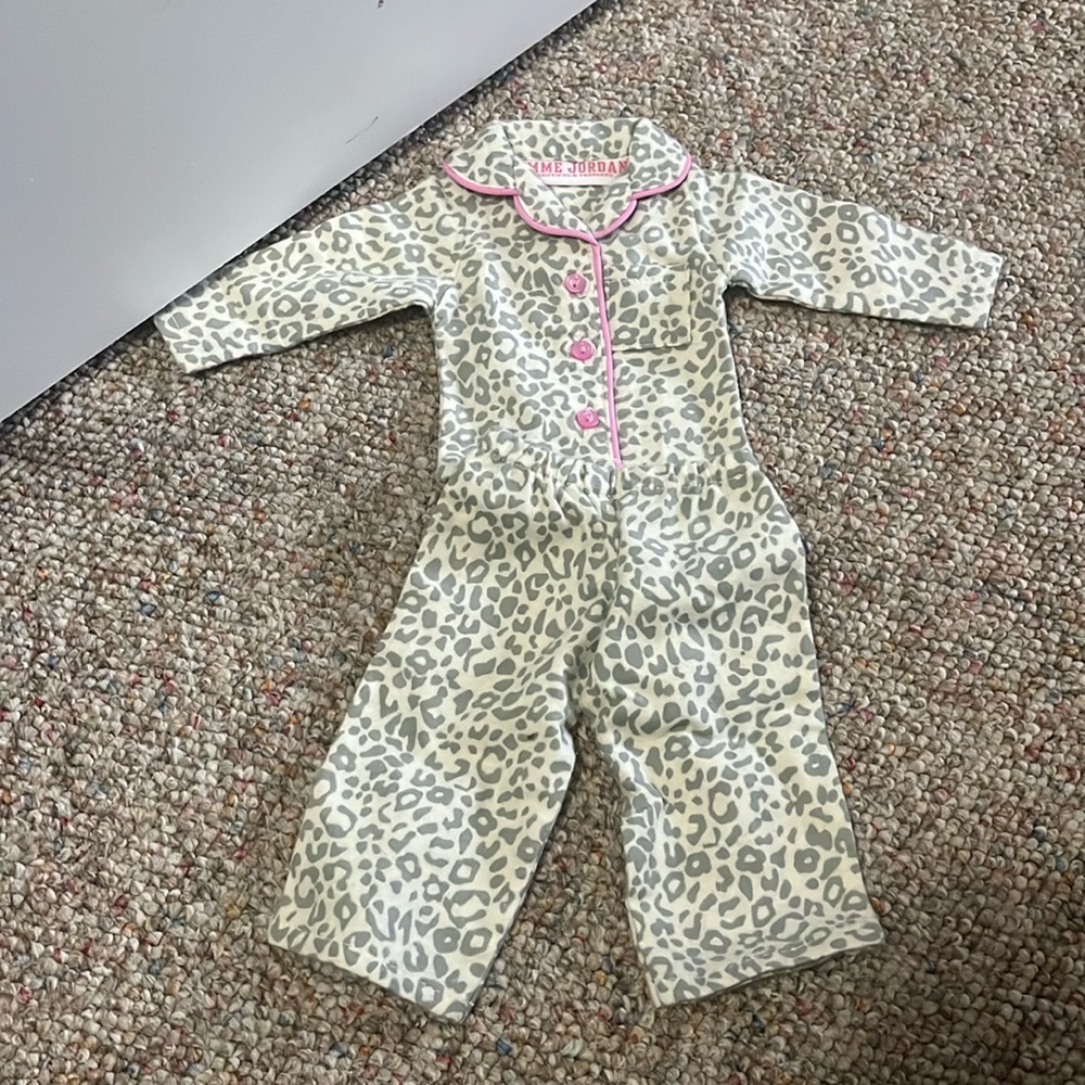 Cheetah Doll PJ Set